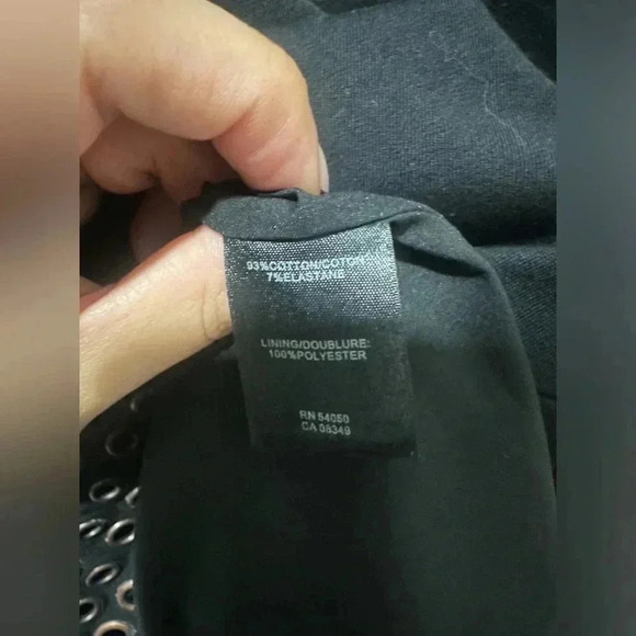 Robert Rodriguez Black Sleeveless Dress with Metal Circle Grommet Design, Sz 8 - Picture 6 of 7